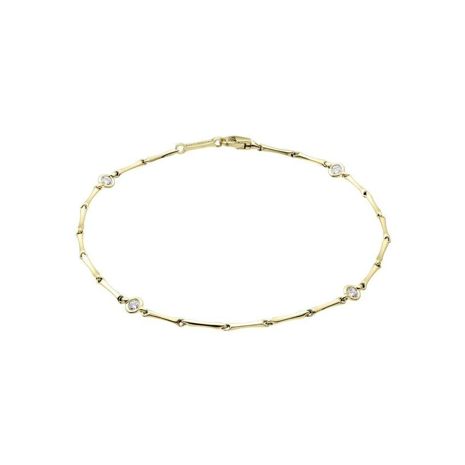 Bracelet CHIMENTO Bamboo diamants doré