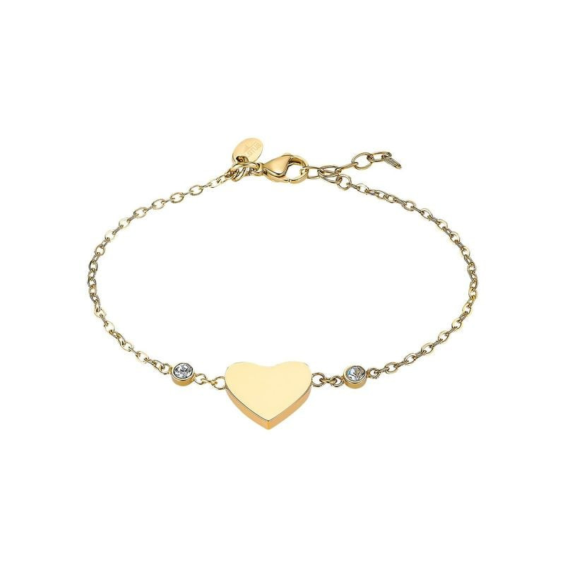 Packshot du bracelet Lotus Style Essentials acier doré, vue de face sur fond blanc