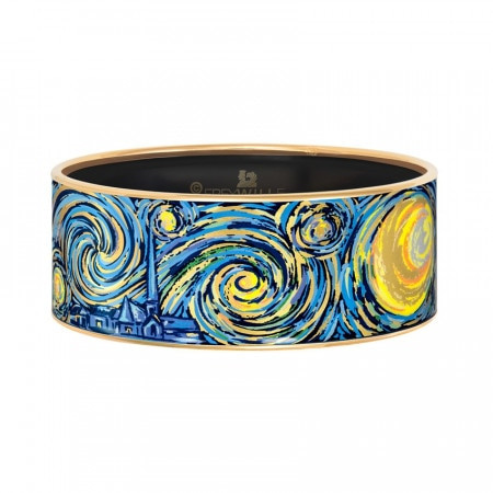 Bracelet cerclé FREY WILLE Van Gogh émail multicolore