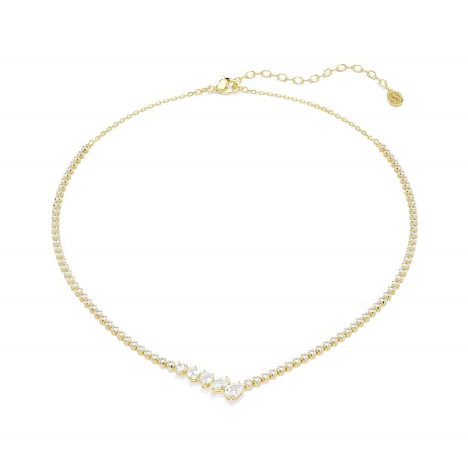 Collier Swarovski collection Mesmera plaqué or