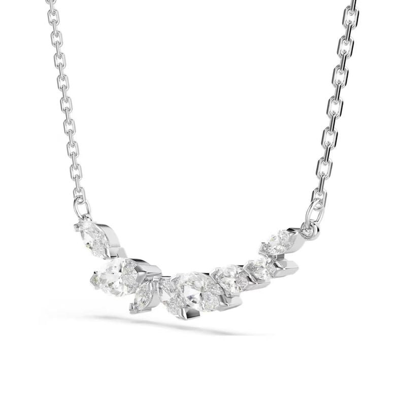 Collier Pendentif Swarovski Mesmera Cristal Blanc Argenté, packshot sur fond neutre
