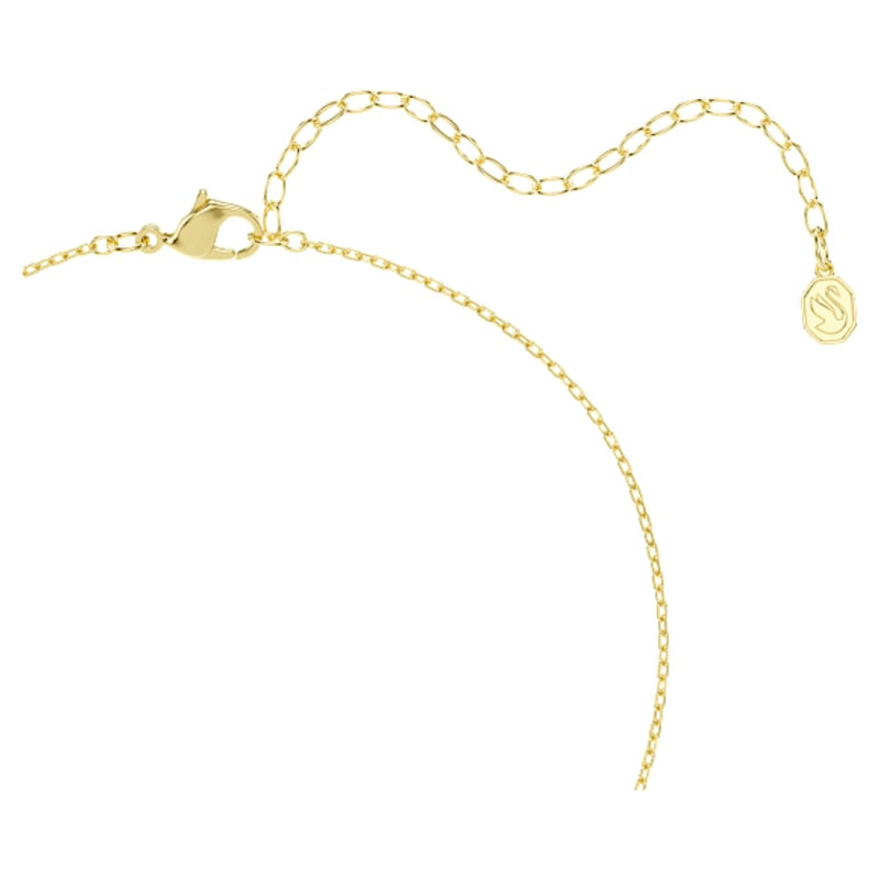 Détail du Collier Swarovski Mesmera Y Cristaux Blancs Doré avec finition dorée à l'or 18 carats.