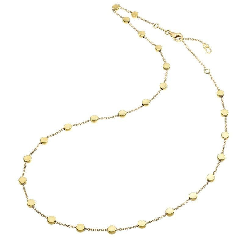 Packshot du collier Chimento Armillas Glow Doré en or jaune 18 carats sur fond neutre