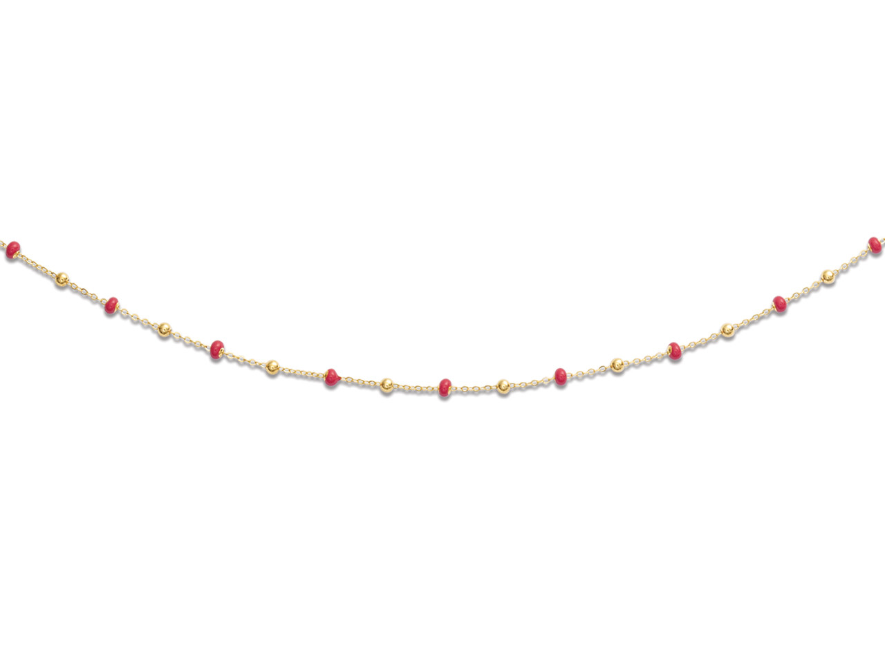 Collier Caplain Saint André Boules or jaune