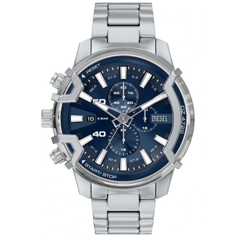 Montre Analogique DIESEL collection Griffed bracelet acier argenté