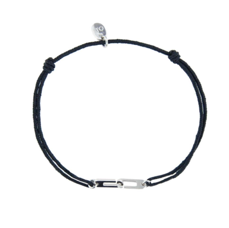 Bracelet BY OLIVIER LAFOND Osmose bleu marine argenté
