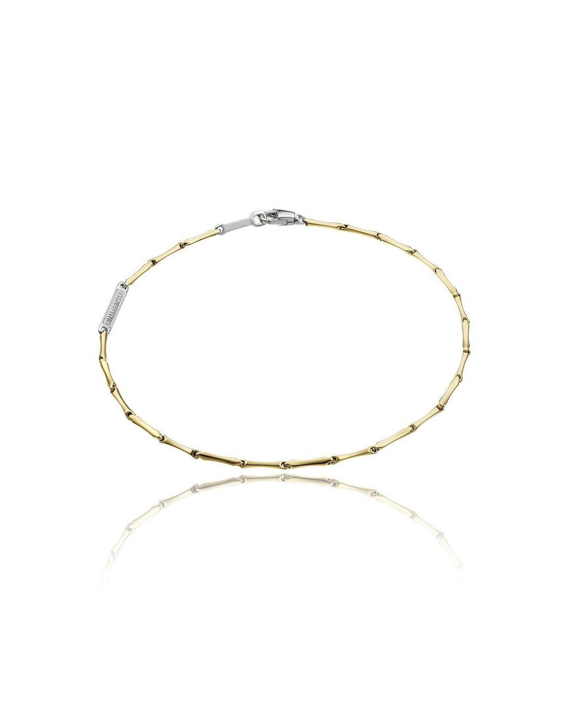 Bracelet CHIMENTO Bamboo Classic bicolore jaune et blanc
