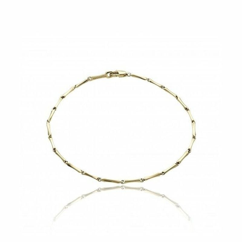 Bracelet femme Chimento Bamboo Classic en or jaune 18 carats avec de fins maillons inspirés du bambo