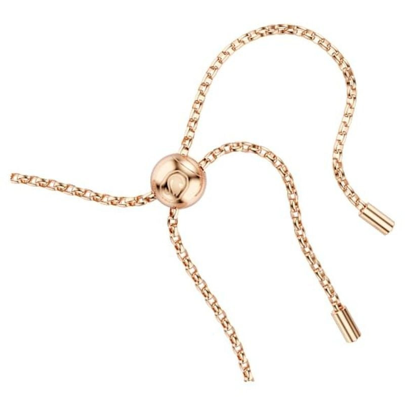 Détail du design avec perle de cristal et cristaux sertis du Bracelet souple SWAROVSKI Constella per