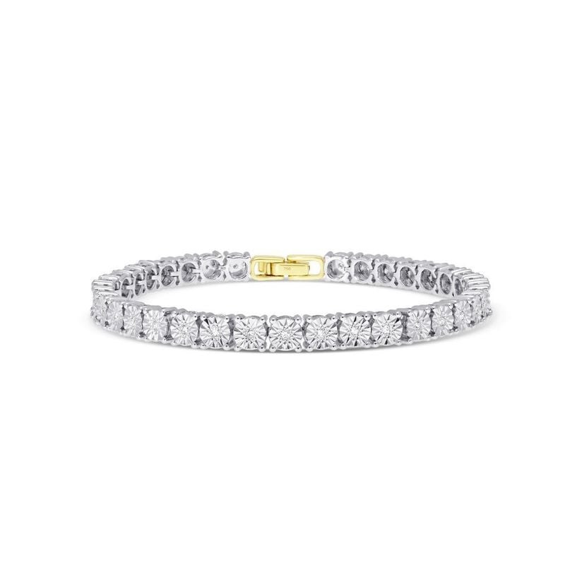 Packshot du Bracelet MAUBOUSSIN Un Week-end à Cabourg argenté diamants.