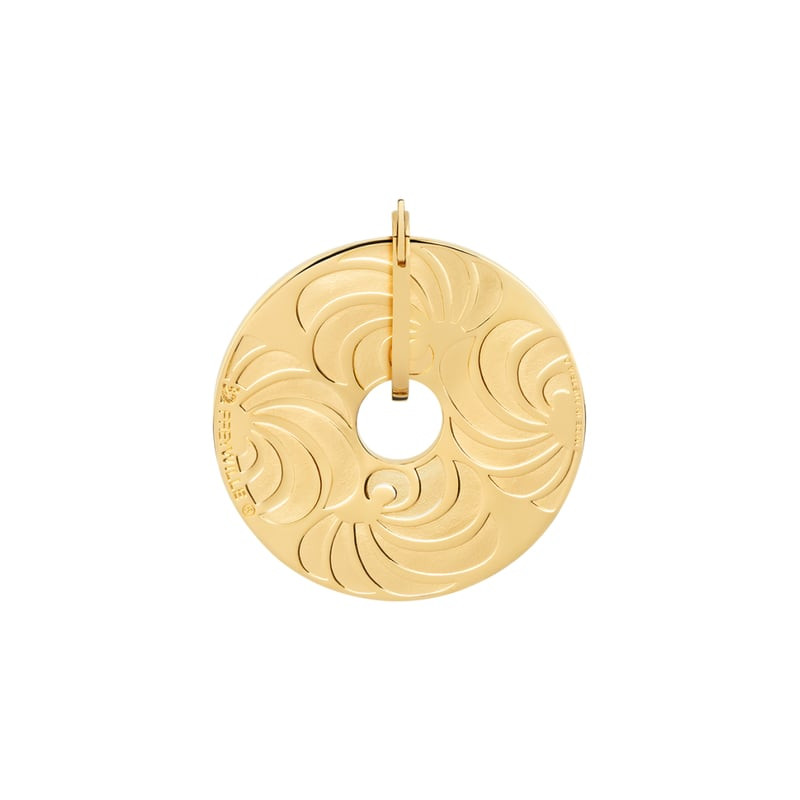 Packshot du Pendentif Frey Wile Luna Piena Hommage à Claude Monet Orangerie Émail à Feu Doré