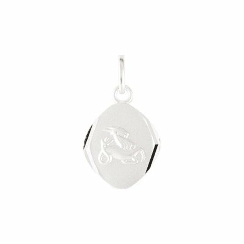 Packshot du pendentif zodiaque Capricorne en argent Robbez Masson 2092173 sur fond blanc.