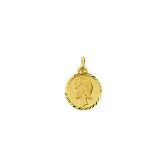 Médaille en or jaune 375/000 Chérubin