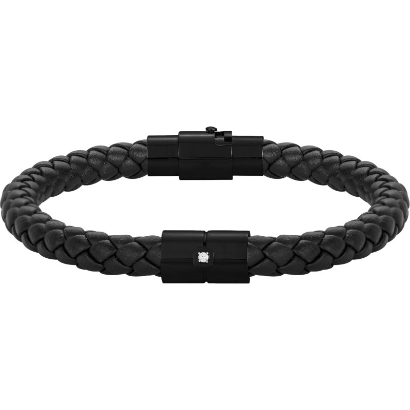 Bracelet PHEBUS Diamant collection Manuel acier noir