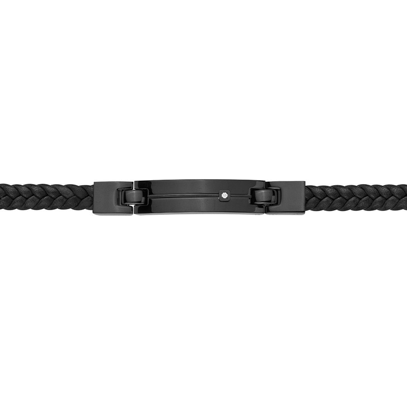 Bracelet PHEBUS Diamant collection Manuel acier noir