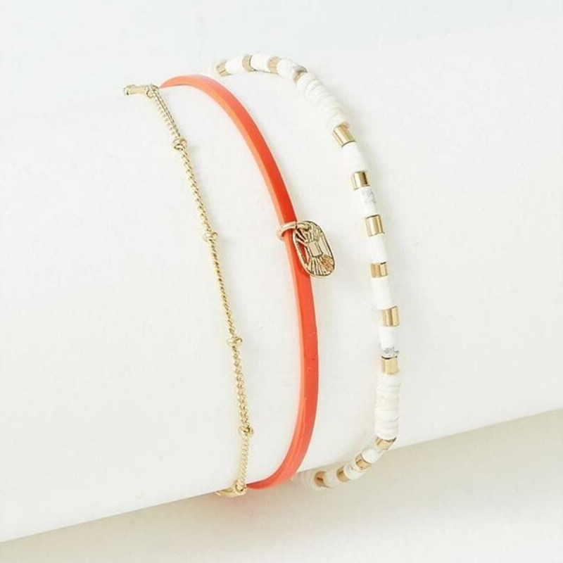 Bracelet FLOWERSFORZOE collection Appoline acier doré