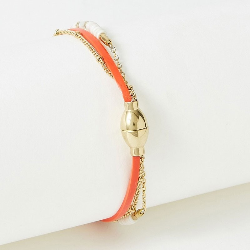 Bracelet FLOWERSFORZOE collection Appoline acier doré