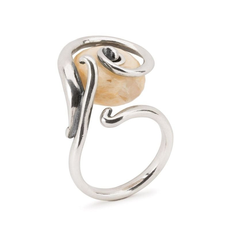 Packshot de la Perle Trollbeads Feldspath Quartz Pierre Naturelle, perle en pierre naturelle pour bi