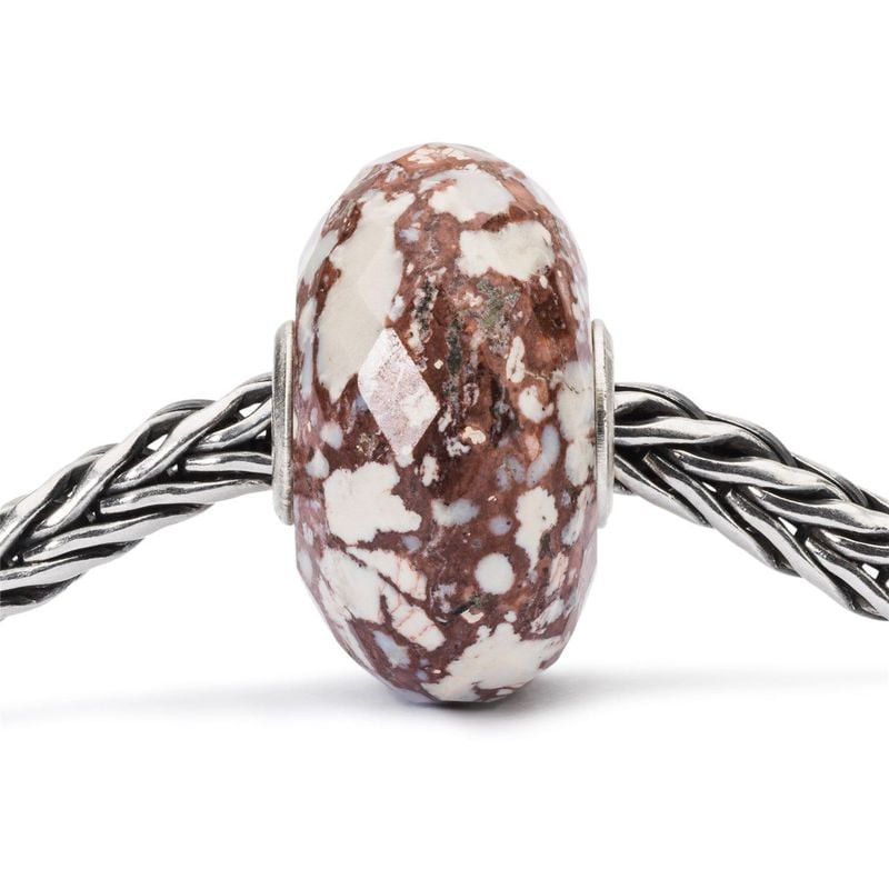 Packshot de la Perle de Bracelet Trollbeads Aile d'Ange Alunite, pierre naturelle apaisante.