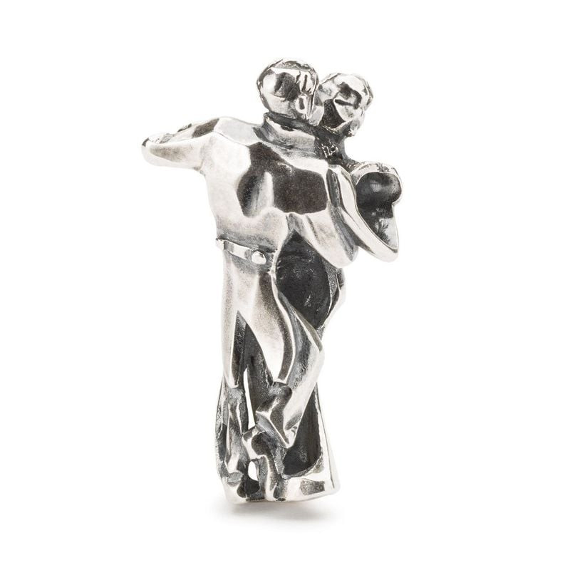 Pendentif/charm TROLLBEADS PREMIÈRE DANSE en argent sterling, deux silhouettes enlacées.