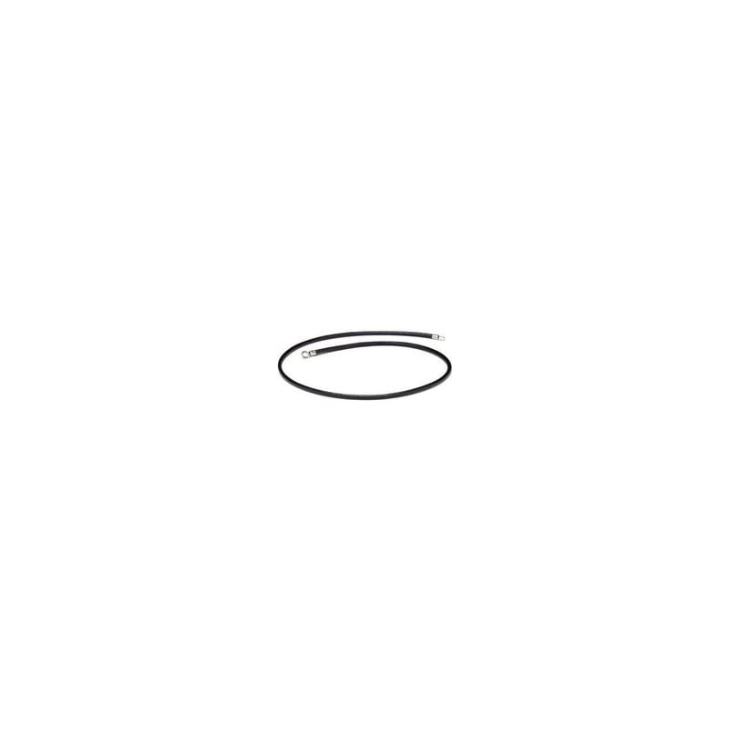 Collier Trollbeads en Cuir Véritable Noir, packshot sur fond blanc, 42 cm