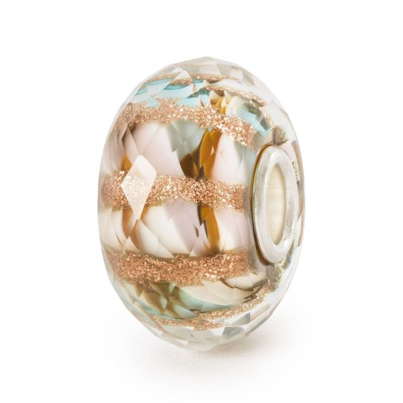 Packshot de la Perle Trollbeads Vitalité Ensoleillée Verre Multicolore, verre de Murano et argent 92