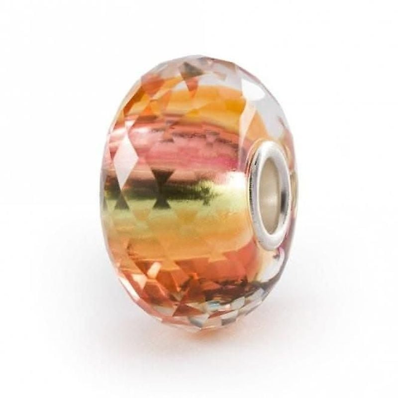 Perle Trollbeads Layers of Past and Present Verre Multicolore, édition limitée 2023, verre facetté m