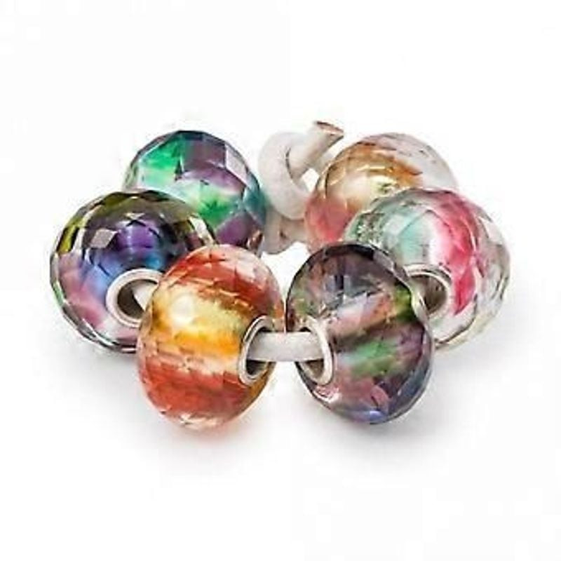 Image d'ambiance de la Perle Trollbeads Layers of Past and Present Verre Multicolore