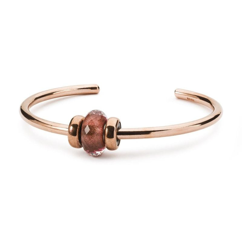 Perle Trollbeads Saint-Valentin Je T'aime Verre en verre facetté, édition limitée, dans une ambiance