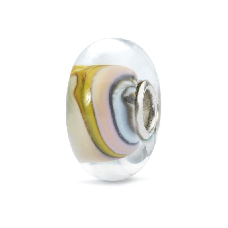 Packshot du Charm Trollbeads Douceur Verre Argenté Multicolore, charm en verre et argent 925.