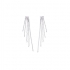 Carador - Boucles d'oreilles pendantes or blanc 375/000