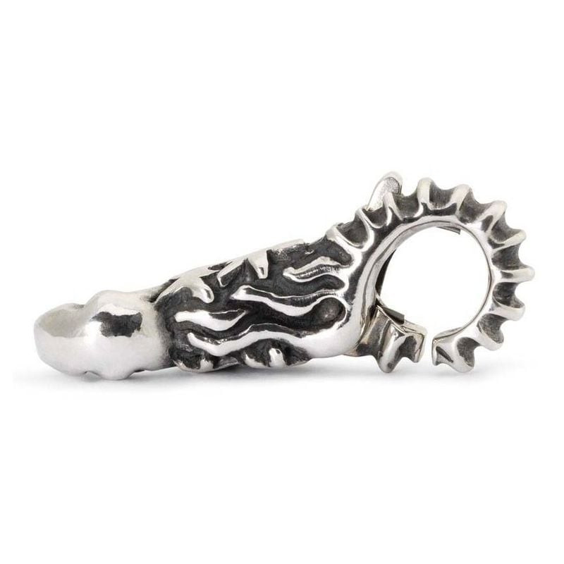 Packshot du Fermoir Trollbeads Soleil Lune et Étoiles Argenté en argent sterling.