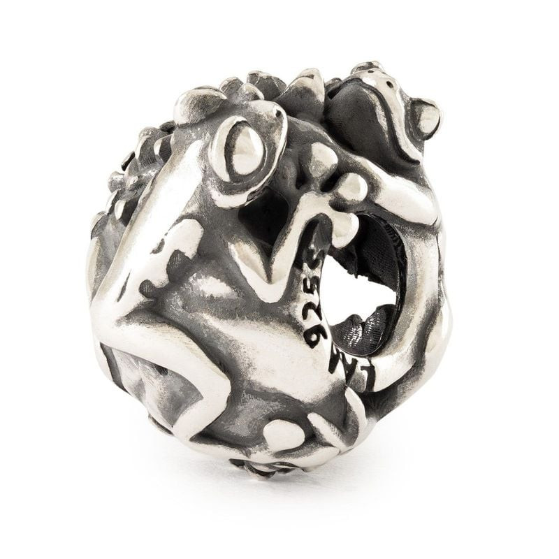 Packshot de Perle Trollbeads Valse des Nénuphars Argenté, argent sterling 925