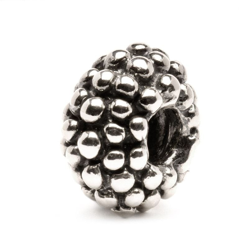 Perle Trollbeads Grandes baies en argent sterling, grappe de baies avec sphères polies en relief, is