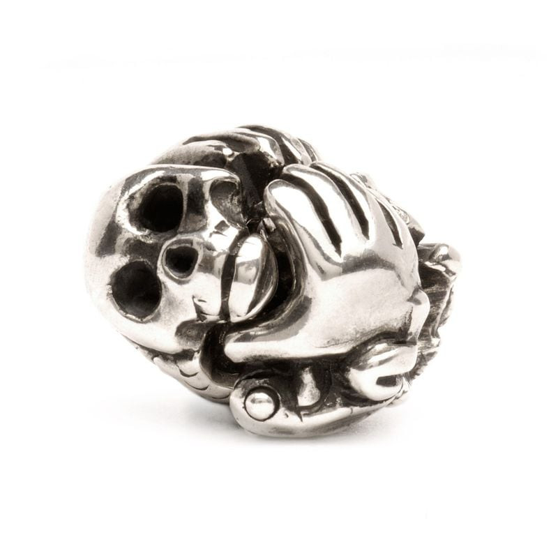 Packshot de la Perle de Charme Trollbeads Beads Porte-Bonheur Argenté en argent sterling 925.