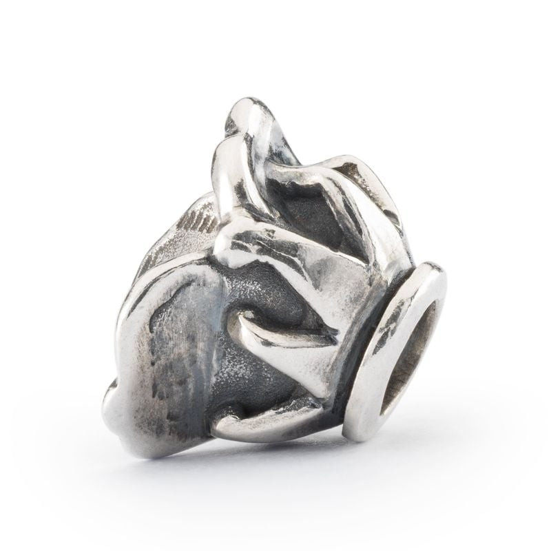 Perle Trollbeads Chapeau de Bouffon Argenté, packshot sur fond blanc, argent sterling 925, design Sø