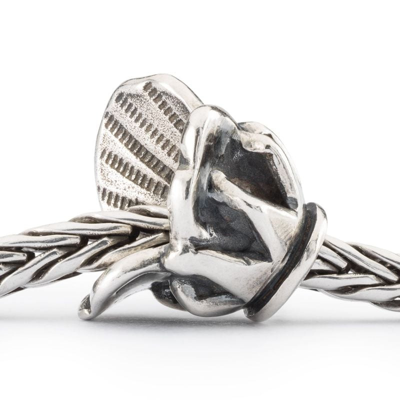 Packshot de la Perle Trollbeads Chapeau de Bouffon Argenté, bijou en argent sterling 925.
