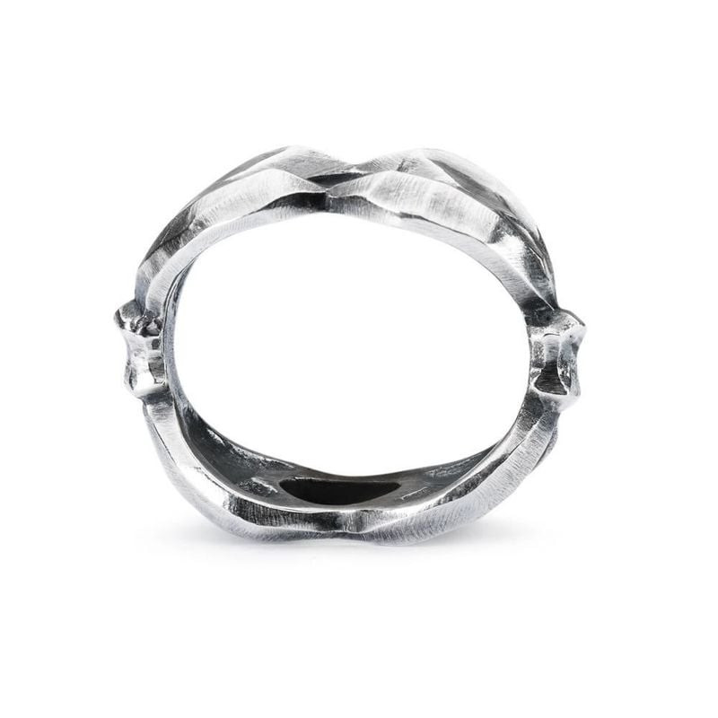 Packshot de la Perle de charme Trollbeads Nœud Magique Argenté en argent massif 925.