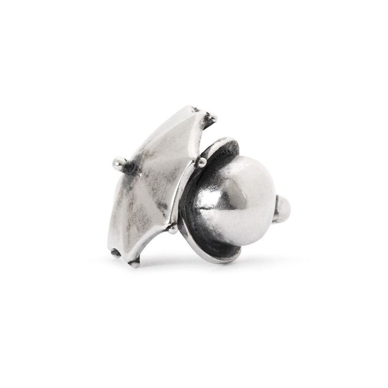 Perle Trollbeads Gentleman Londonien Argenté, argent 925, édition limitée 2025, vue packshot