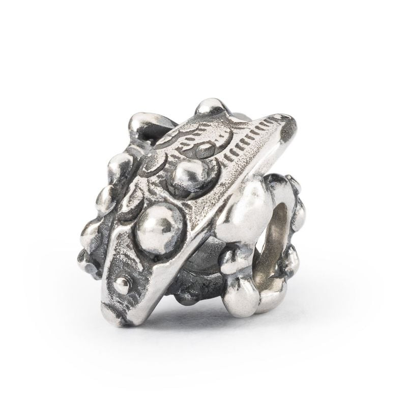 Perle Trollbeads Vignoble en argent sterling avec grappes de raisins et motif de feuille de vigne, f