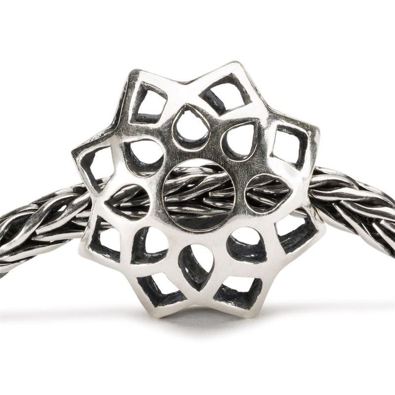 Détail de la Perle Trollbeads Unité Éternelle Argenté en argent 925