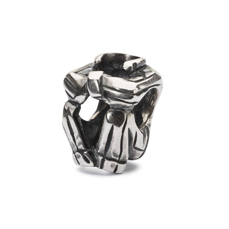 Perle Trollbeads Esprit de Sommeil Argenté en argent 925, packshot sur fond neutre
