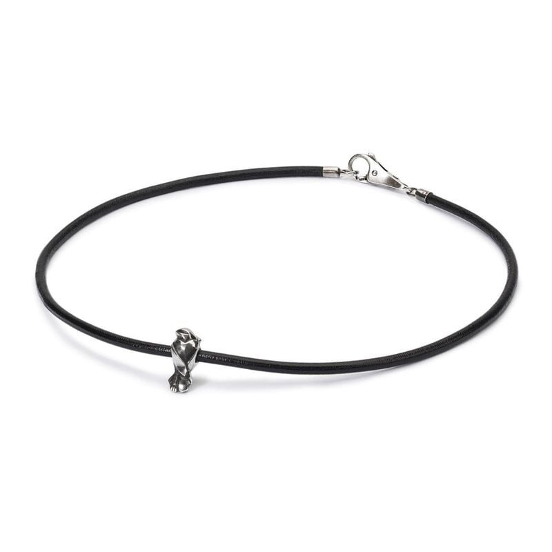 Perle Trollbeads Tourtereaux Argenté en argent 925 sur bracelet Trollbeads