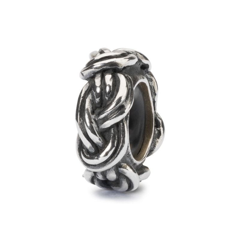 Packshot de la Bille d'arrêt Trollbeads Nœud de Savoie Argenté en argent 925