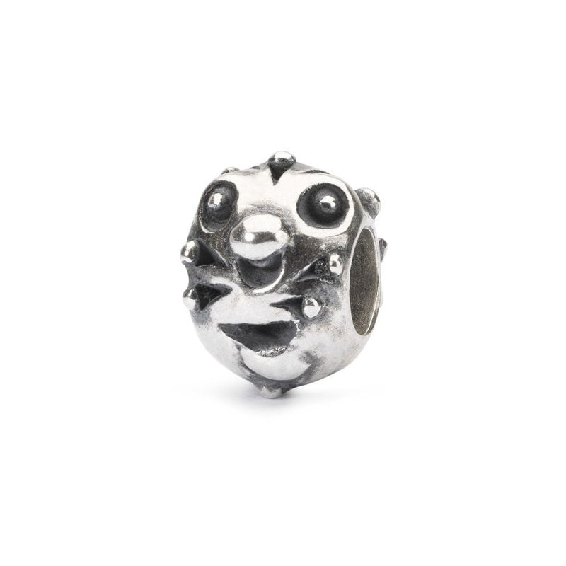 Perle Trollbeads Étrange Créature Argenté en argent 925, packshot sur fond neutre