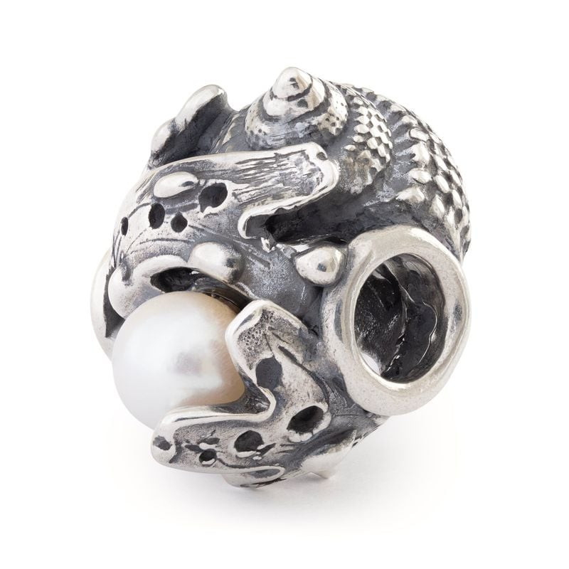 Packshot du Charm Trollbeads Promesse de l'Océan Coquillages Argenté en argent sterling 925 avec per