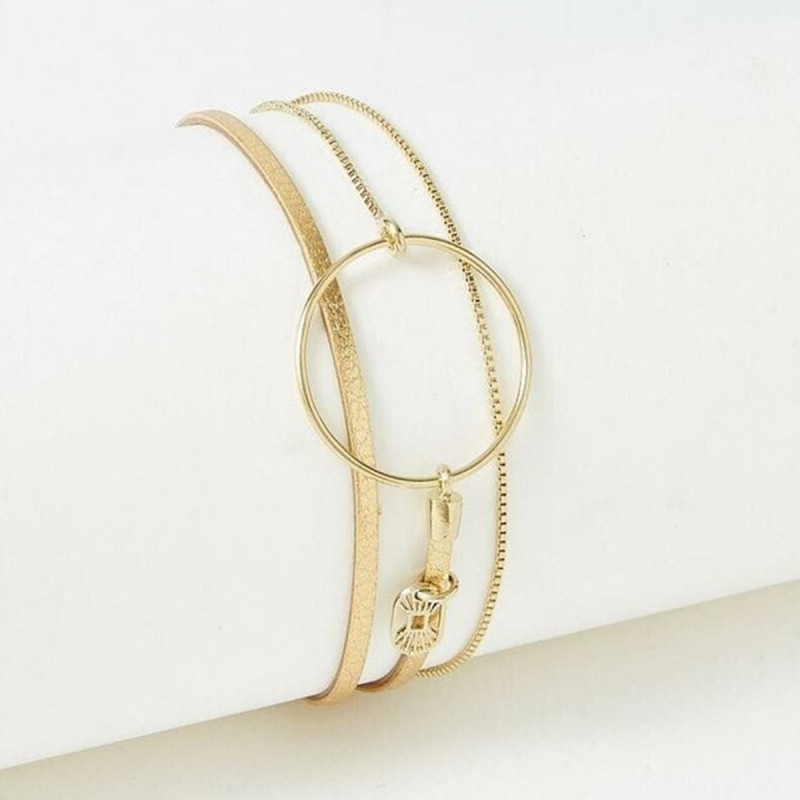 Bracelet FLOWERSFORZOE collection NOLAH acier doré