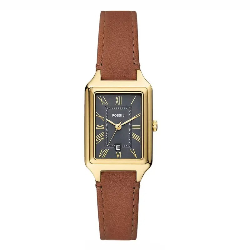 Montre Analogique Fossil Collection Raquel Bracelet Cuir Marron