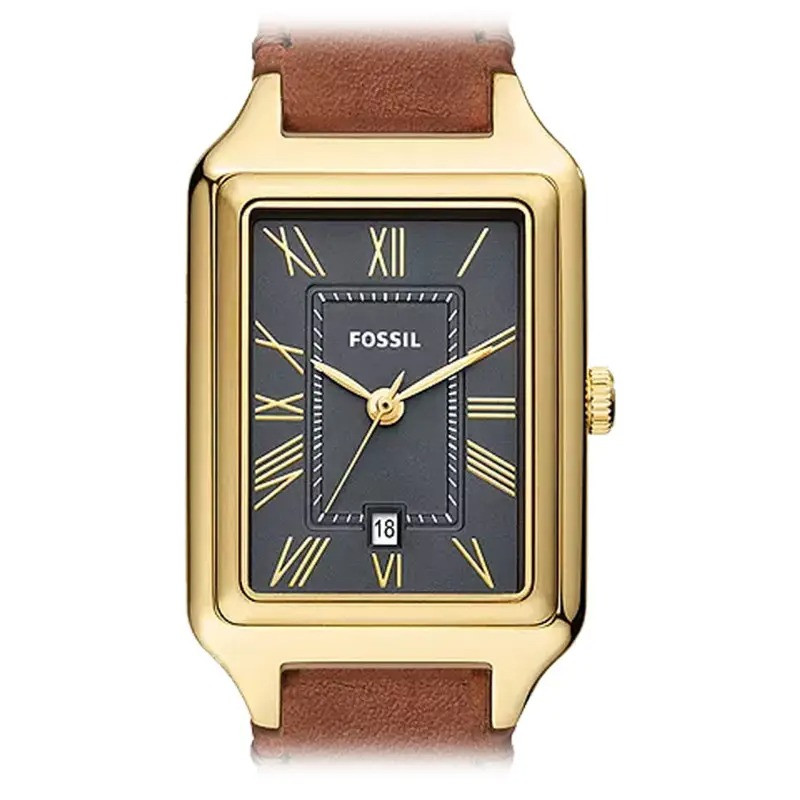 Montre Analogique Fossil Collection Raquel Bracelet Cuir Marron
