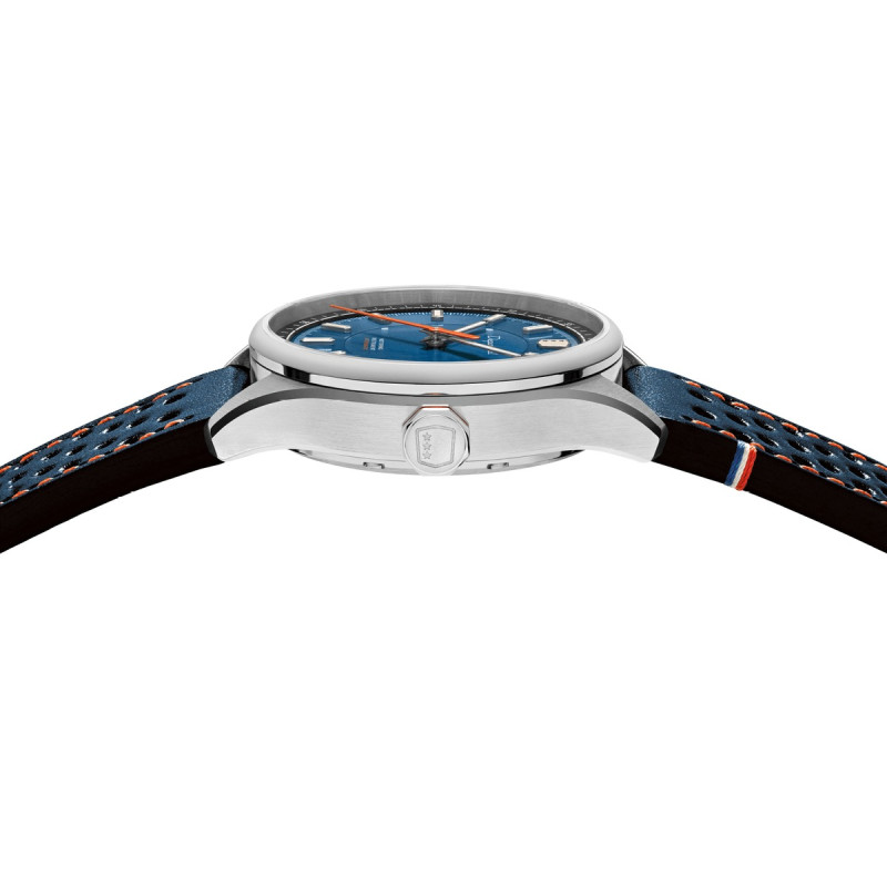 Montre Automatique DEPANCEL Collection autosport date bracelet cuir bleu